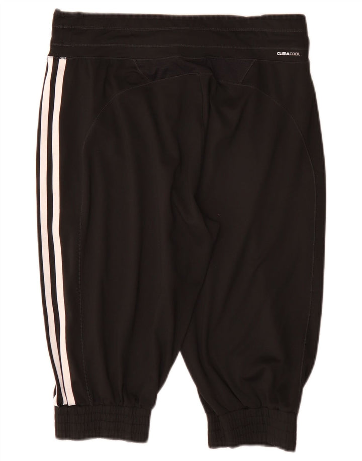 Adidas Γυναικείο βερμούδα αθλητικό σορτς UK 12 μεσαίο μαύρο πολυεστέρα