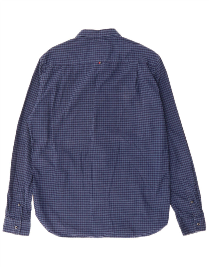 Ανδρικό πουκάμισο SUPERDRY XL Navy Blue Gingham
