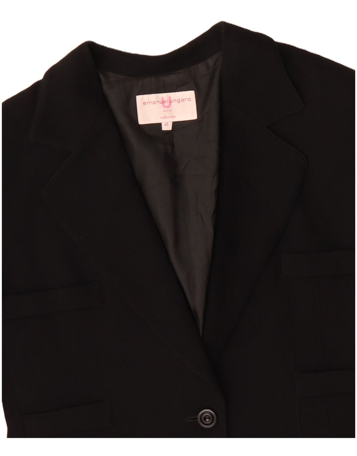 Emanuel Ungaro Γυναικείο Μπουφάν Blazer 1 Κουμπί IT 48 XL Μαύρο