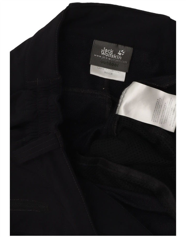 Jack Wolfskin Ανδρικό Παντελόνι Πεζοπορίας Cargo W33 L34 Μαύρο Πολυαμίδιο