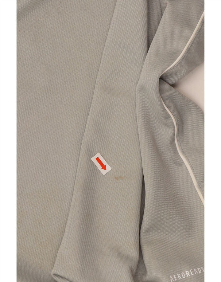 Ανδρική φόρμα πουλόβερ με φερμουάρ Aeroready ADIDAS Top XL Grey Polyester