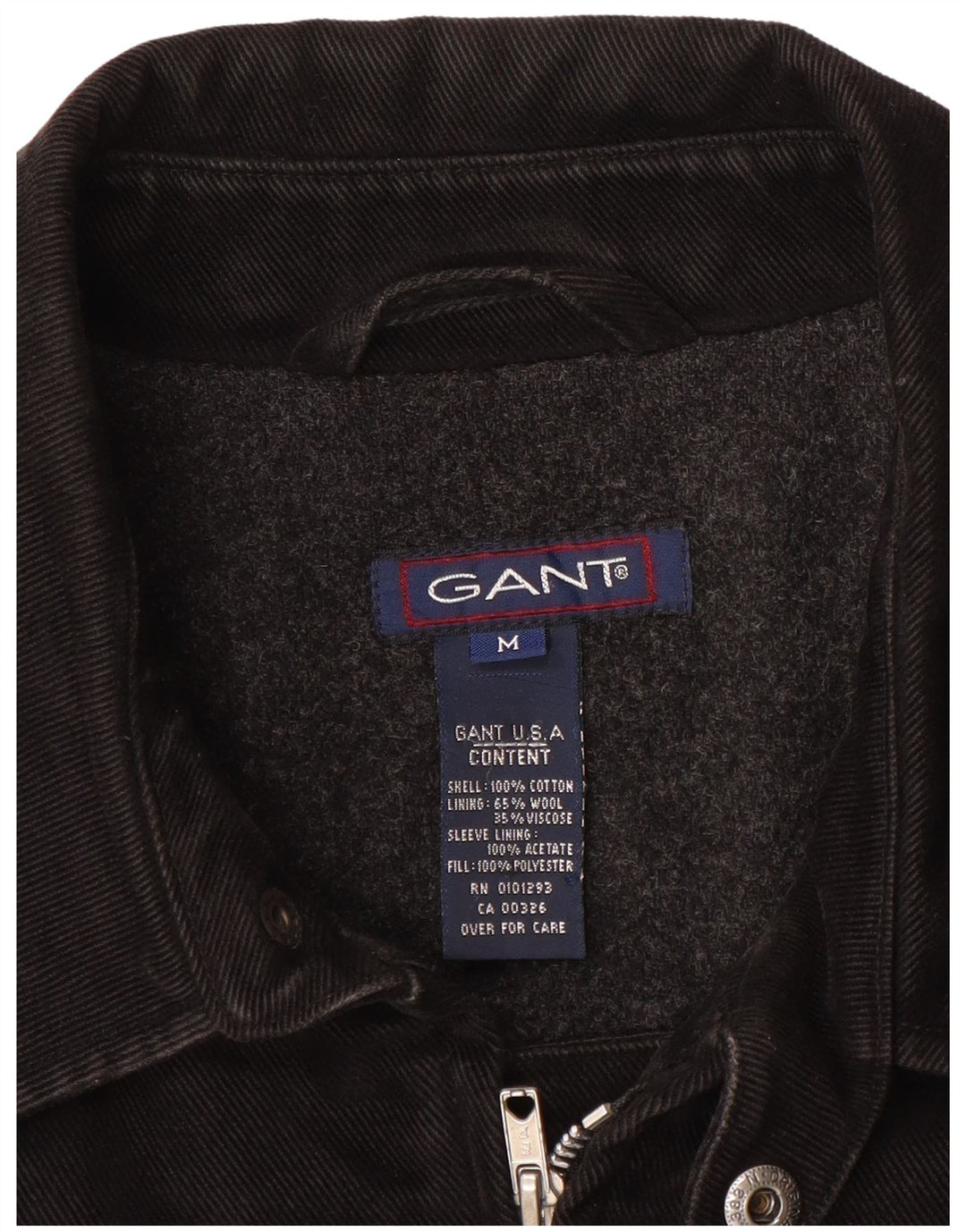 Ανδρικό GANT Bomber Jacket UK 38 Medium Black Cotton
