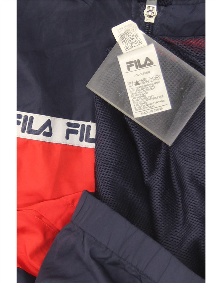 Fila Boys Graphic αθλητική φόρμα Top μπουφάν 11-12 ετών Navy Blue Colorblock