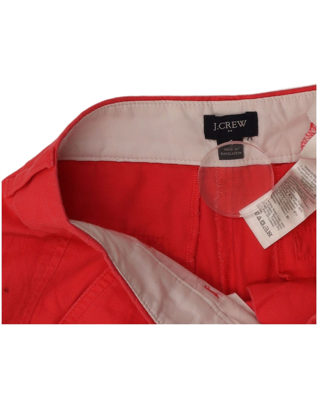 Γυναικείο σορτς chino J. CREW US 4 Small W30 κόκκινο βαμβακερό