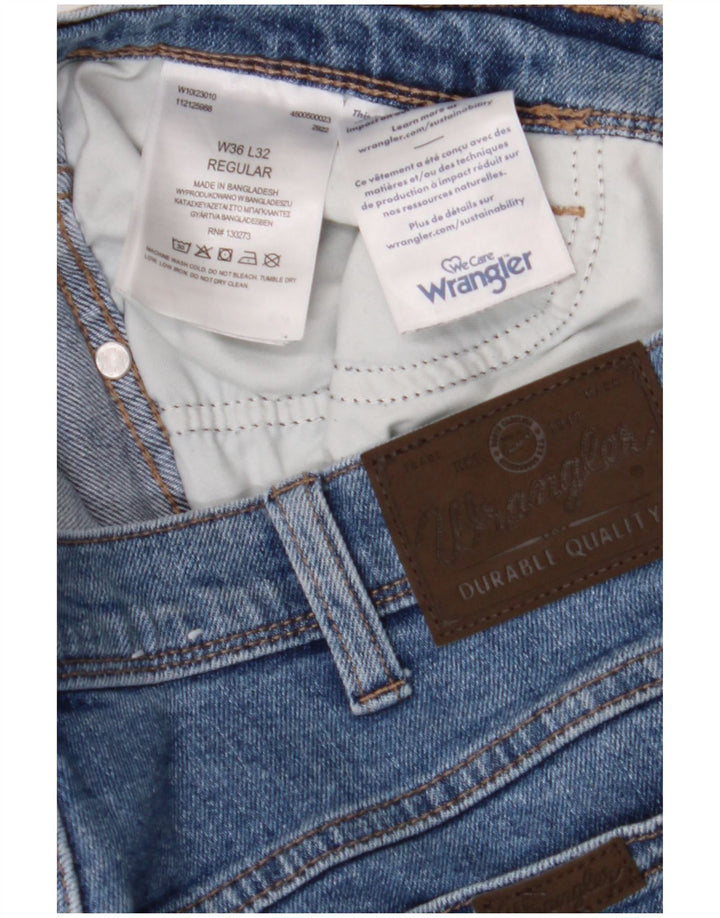 Ανδρικό τζιν ίσιο Wrangler Regular Fit W36 L32 Μπλε βαμβακερό