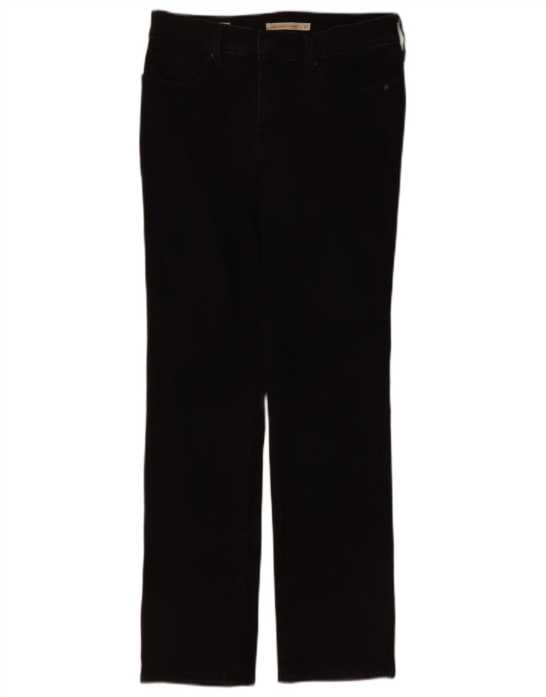 Levi's Womens 314 Shaping Straight Jeans W27 L30 Μαύρο