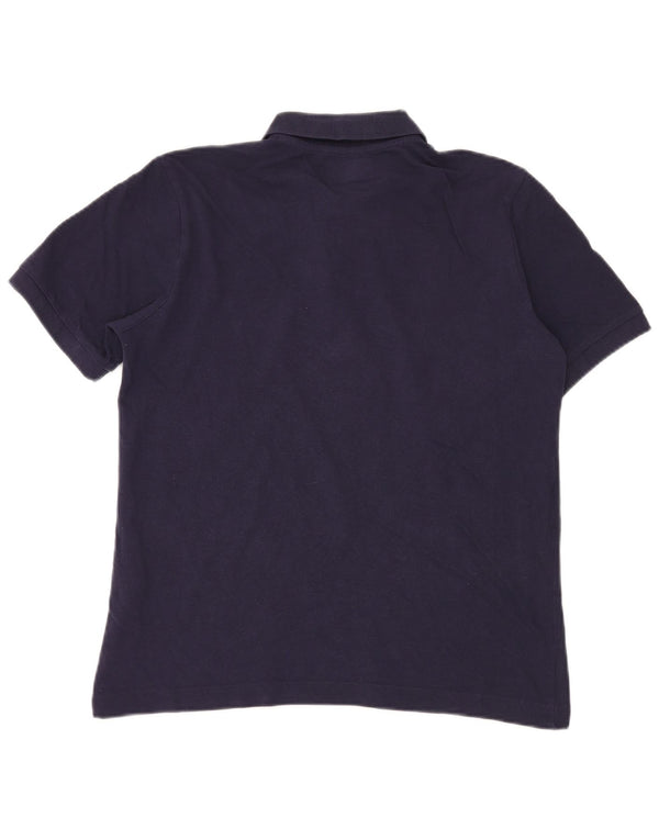 Ανδρικό πουκάμισο πόλο KAPPA, μεσαίο μπλε βαμβακερό