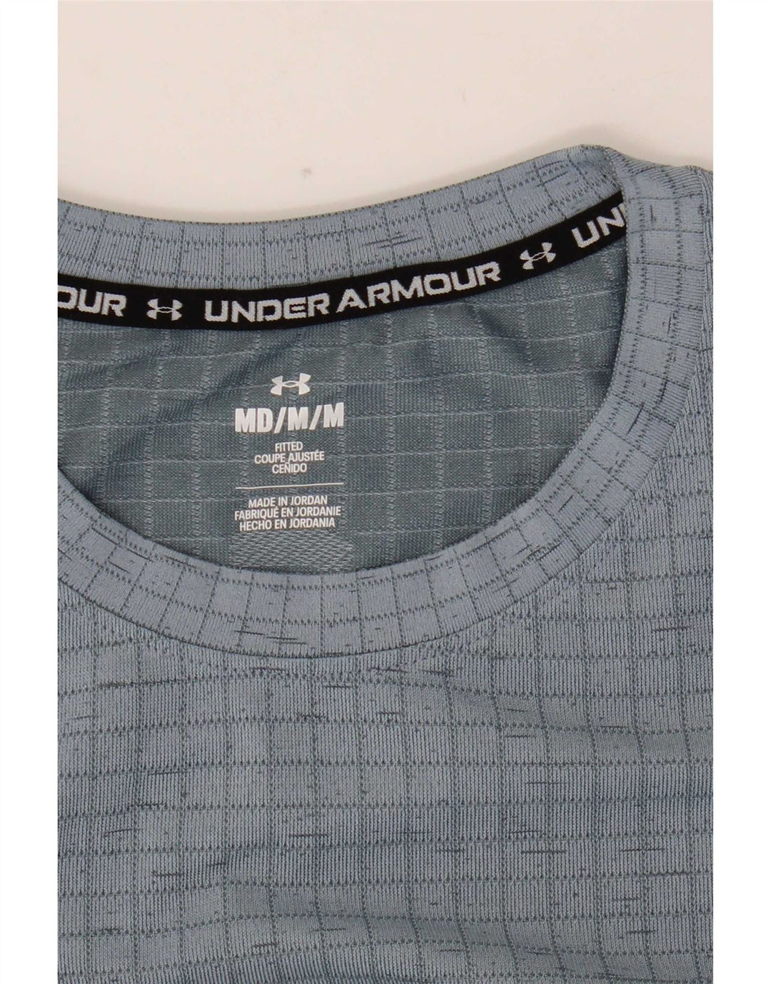 Ανδρικό γραφικό μπλουζάκι Under Armour Top Medium Grey Check