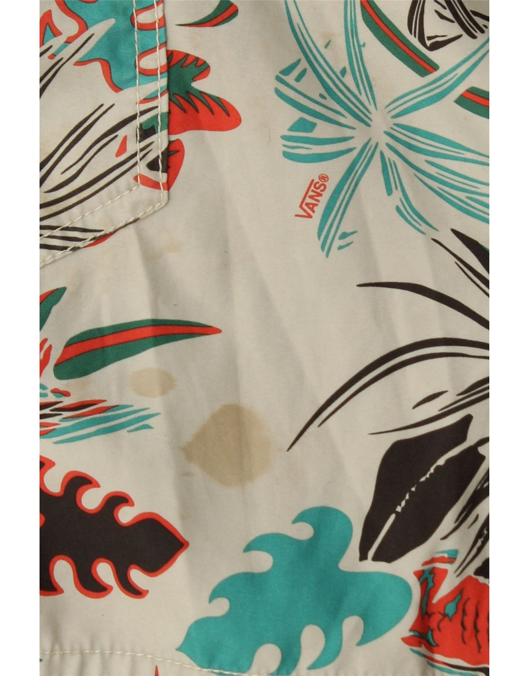 Ανδρικό σορτς κολύμβησης Vans Μεσαίο λευκό φλοράλ πολυεστέρας