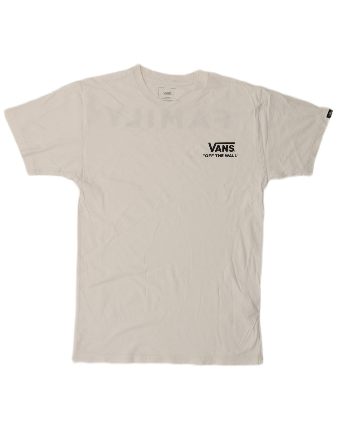 Γραφικό T-Shirt Ανδρικό VANS Classic Fit Top Μεσαίο λευκό βαμβακερό