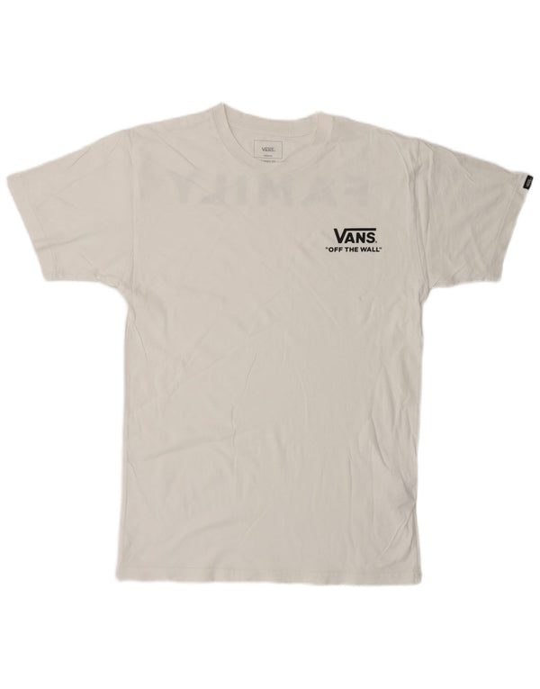 Γραφικό T-Shirt Ανδρικό VANS Classic Fit Top Μεσαίο λευκό βαμβακερό