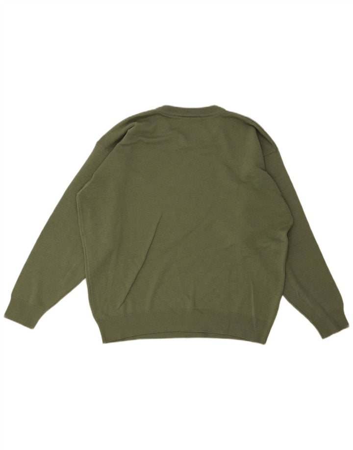 Ανδρικό πουλόβερ Lacoste Crew Neck Jumper Μέγεθος 6 XL Πράσινο μαλλί