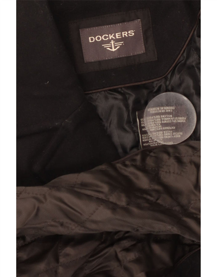 Dockers Ανδρικό Πανωφόρι UK 44 2XL Μαύρο Μάλλινο