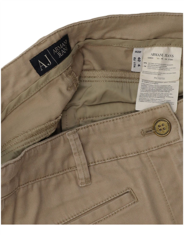 Γυναικεία Pencil Φούστα ARMANI EU 40 Medium W30 Beige Βαμβακερή