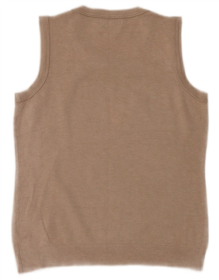 Γυναικείο γιλέκο Calvin Klein τοπ UK 12 Medium Beige Rayon