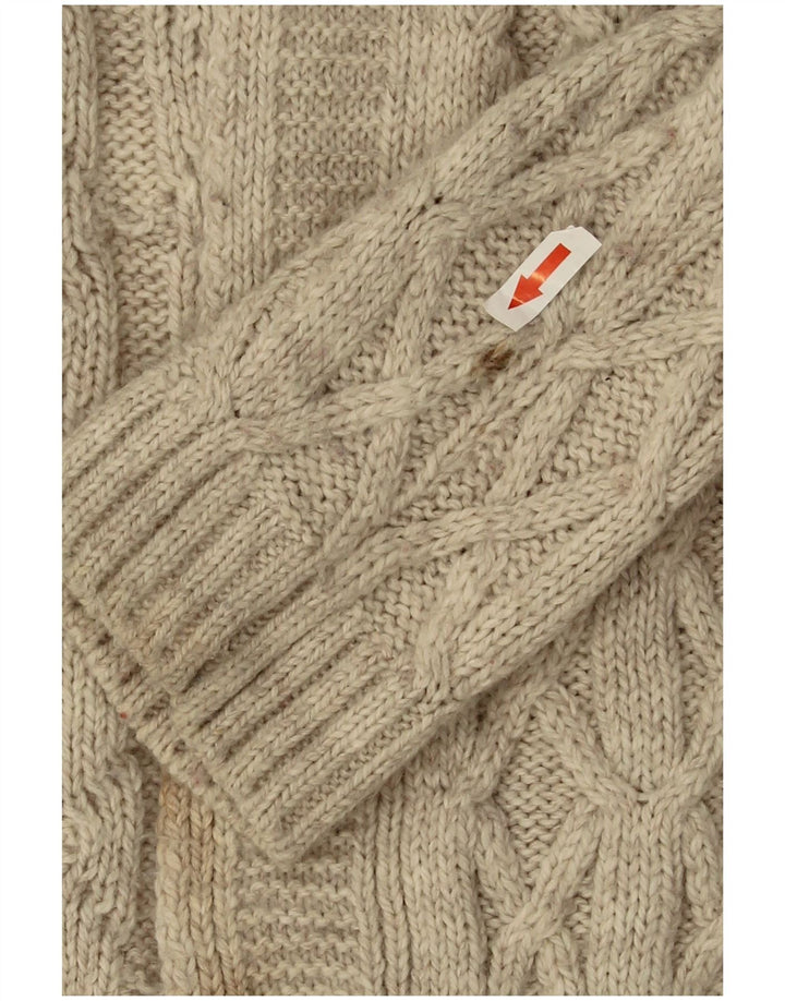 Marks & Spencer Γυναικείο ανοιχτό πουλόβερ UK 12 Medium Beige