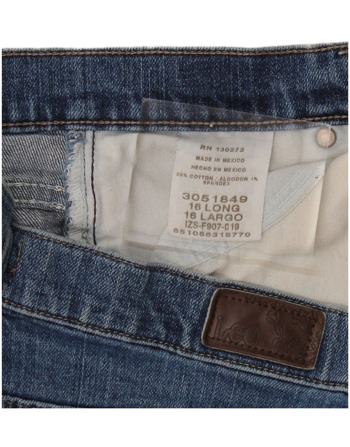 Lee Γυναικείο Relaxed Straight Jeans US 16 2XL W36 L32 Μπλε βαμβακερό