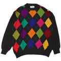 Ανδρικό πουλόβερ Benetton Crew Neck Jumper IT 50 Medium Grey Argyle/Diamond