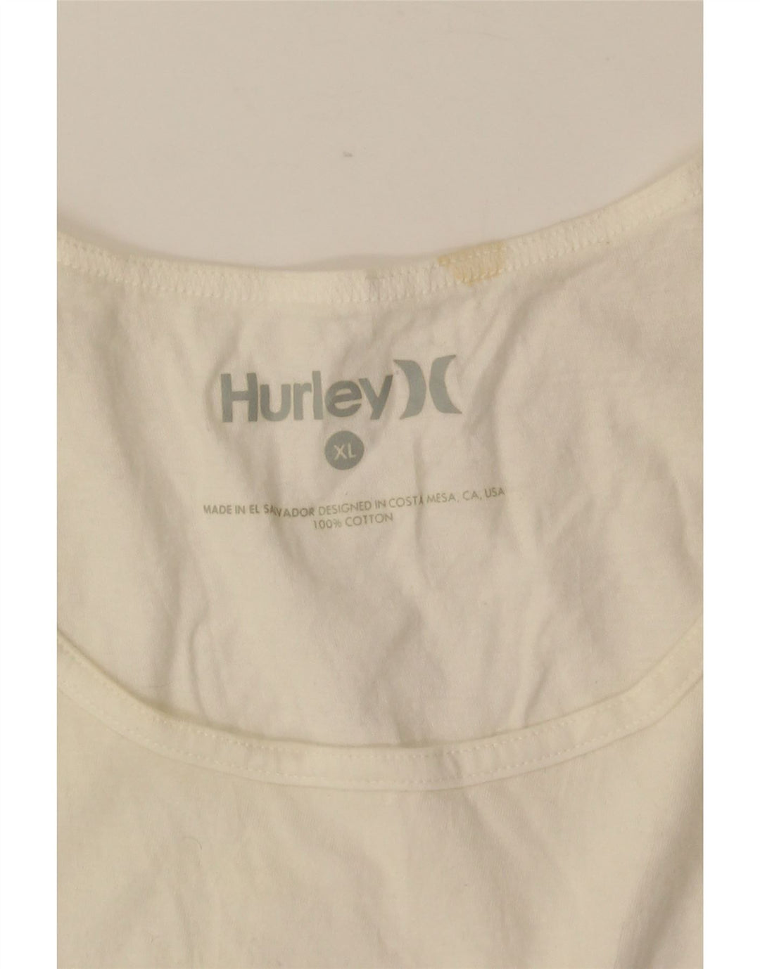Ανδρικό γραφικό γιλέκο HURLEY XL Λευκό βαμβακερό