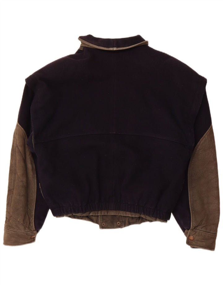 VITTORIO FORTI Γυναικείο μπουφάν Bomber IT 46 Μεγάλο Navy Blue Viscose