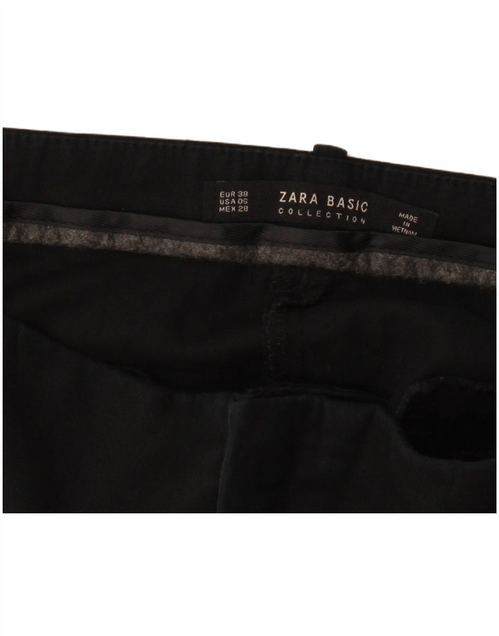 ZARA Γυναικείο Slim Παντελόνι Chino EU 38 Small W28 L27 Μαύρο