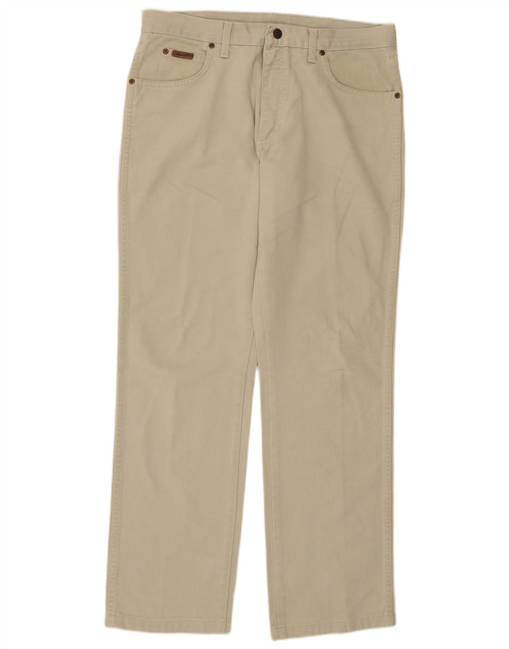 Ανδρικό τζιν κανονικό ίσιο Wrangler W34 L31 Πράσινο βαμβακερό