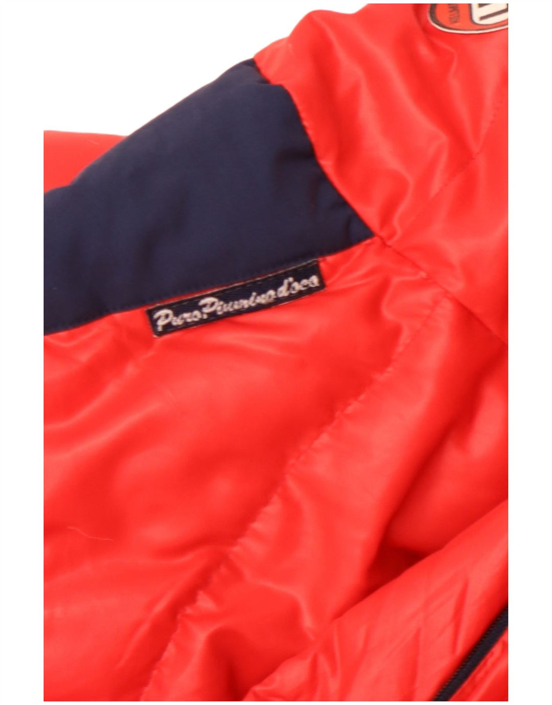 VINTAGE Ανδρικό μπουφάν με επένδυση UK 40 μεγάλο κόκκινο χρώμα πολυαμίδιο