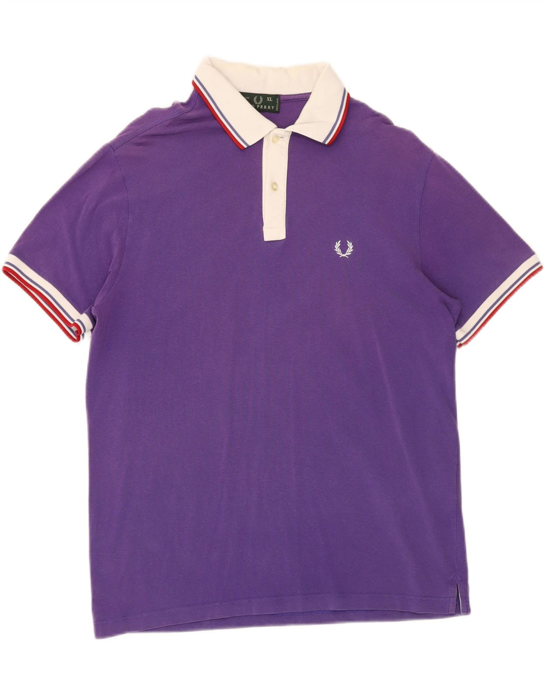 FRED PERRY Ανδρικό πουκάμισο πόλο XL Μωβ βαμβακερό
