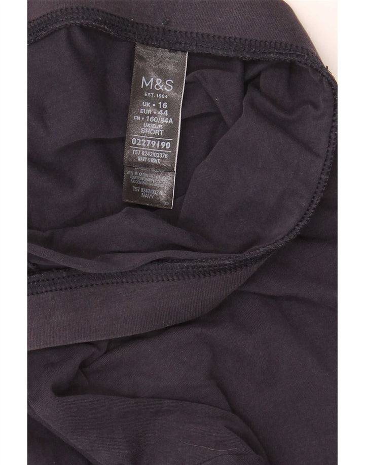 Marks & Spencer Γυναικεία Κολάν UK 16 Large Navy Blue από βαμβάκι