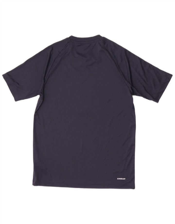 Adidas Ανδρικό T-Shirt Aeroready Top Small Navy Blue Polyester