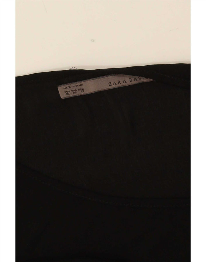 Zara Γυναικεία Μπλούζα Oversized Top UK 18 XL Μαύρο