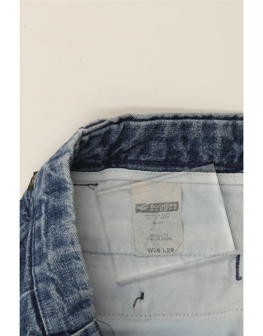 DOCKERS Ανδρικό τζιν ίσιο W36 L29 Μπλε βαμβακερό