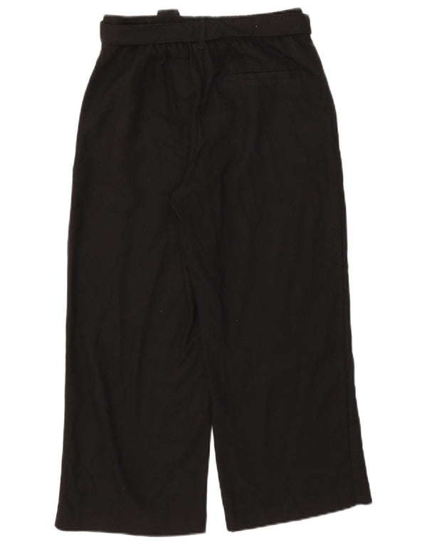 Zara Γυναικείο Trafaluc παντελόνι με φαρδύ πόδι XS W24 L22 Μαύρο