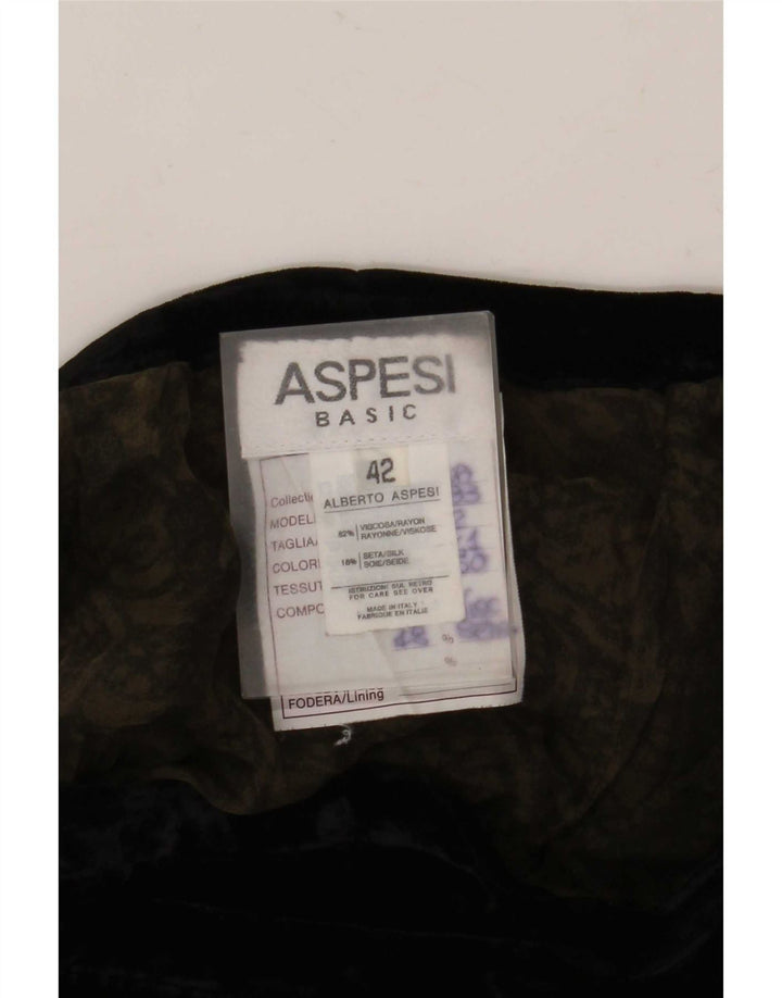 Aspesi Γυναικεία Maxi Wrap Φούστα IT 42 Medium W26 Black Paisley Viscose