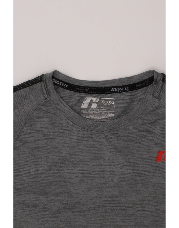 T-shirt RUSSELL ATHLETIC για αγόρια Dri-Power Top 14-15 ετών XL Γκρι
