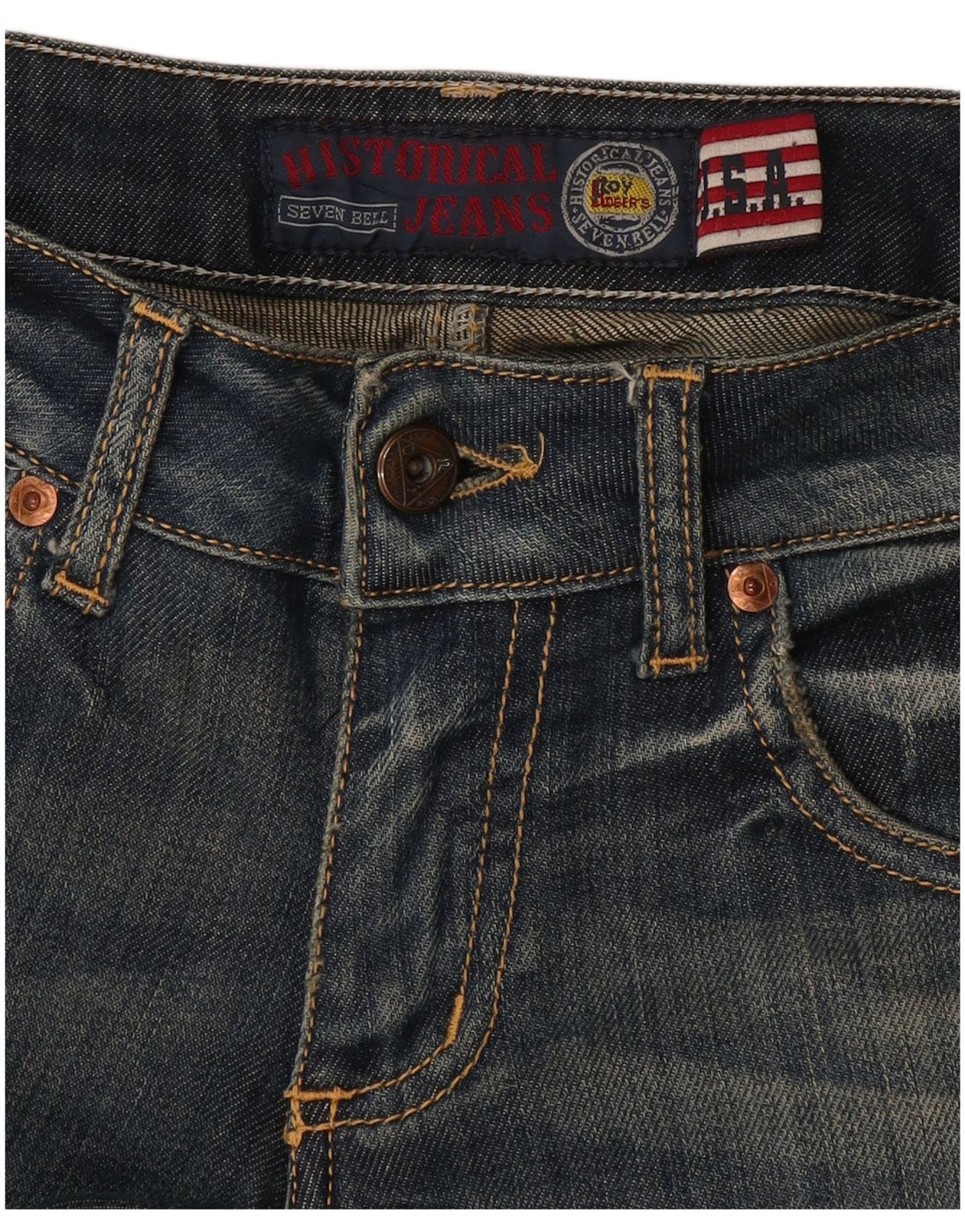 Γυναικείο τζιν ίσιο Roy Rogers W30 L33 Navy Blue