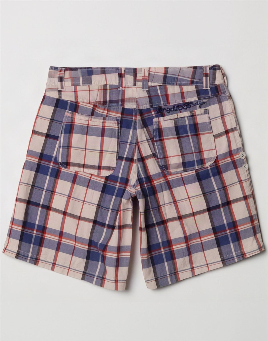 Γυναικείο σορτς βερμούδας Kangaroos UK 12 Medium W32 Blue Check Cotton