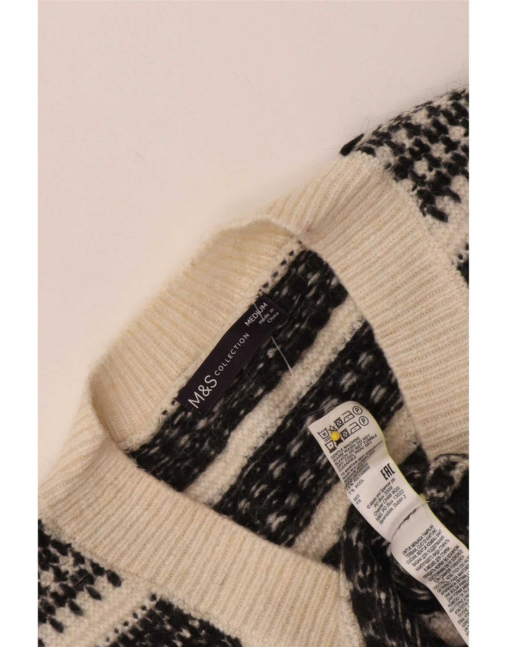 Marks & Spencer Ανδρικό γιλέκο Tank Top Medium Off White Γεωμετρικό Ακρυλικό