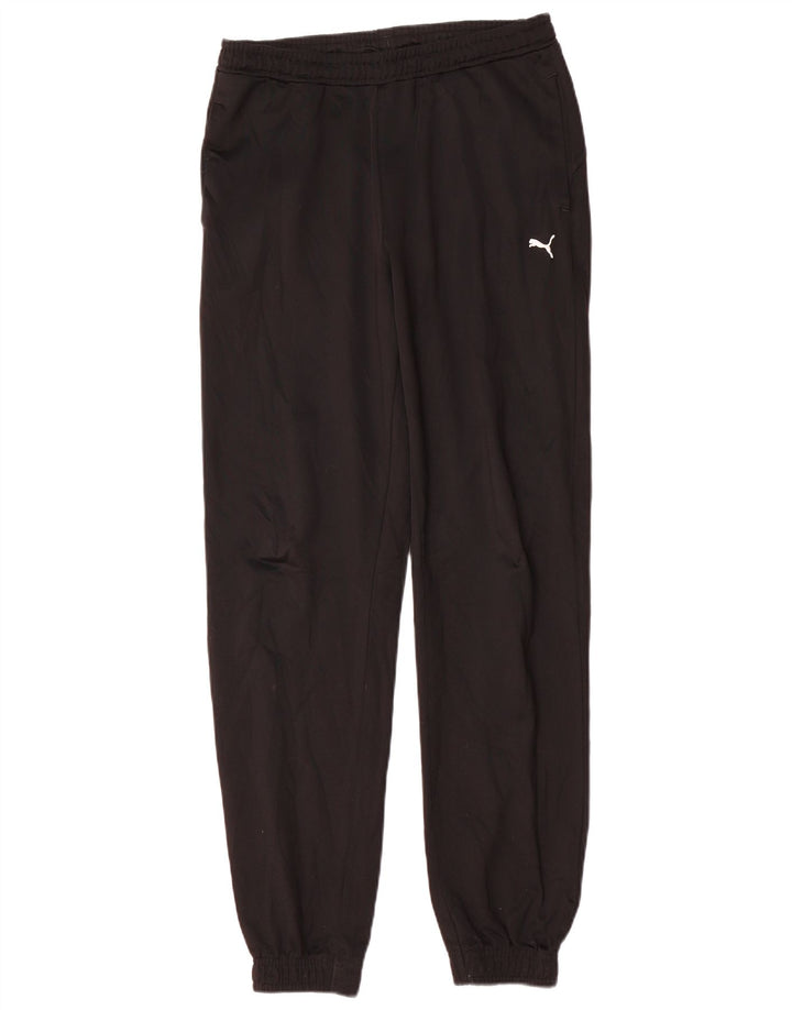 PUMA Boys Tracksuit Trousers Joggers 15-16 Years Μαύρο