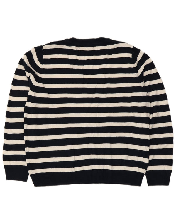 MARKS & SPENCER Γυναικείο πουλόβερ με V λαιμόκοψη UK 14 Medium Navy Blue