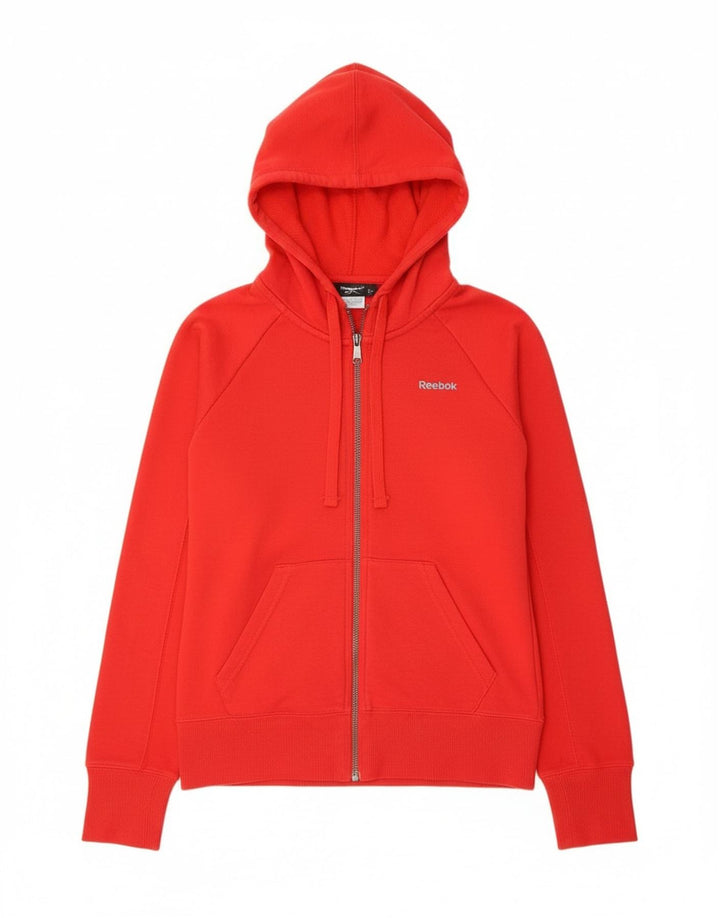 Γυναικείο πουλόβερ Reebok με φερμουάρ UK 10 Small Red