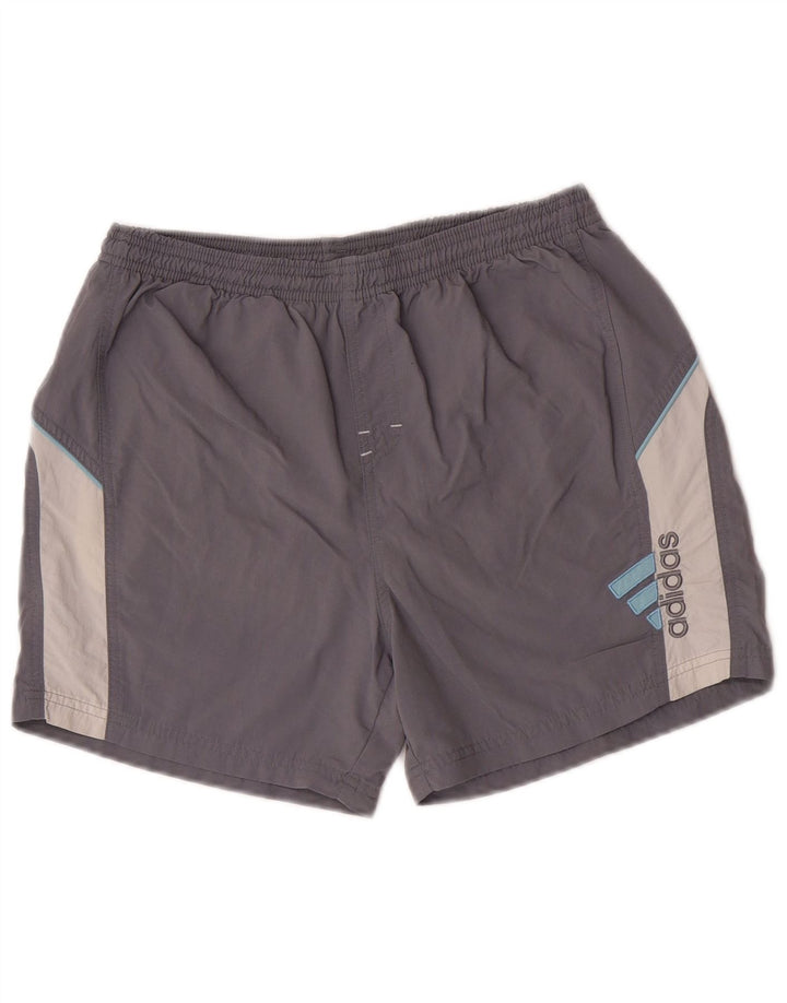 Σορτς κολύμβησης Adidas για αγόρια 15-16 ετών Γκρι πολυεστέρας