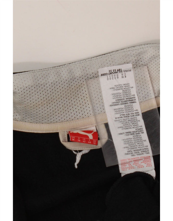 Γυναικεία φόρμα PUMA Graphic Top Jacket UK 12 Medium Black Cotton