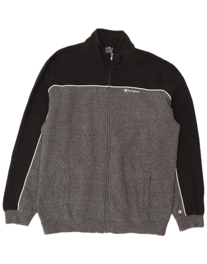 Ανδρική φόρμα Champion Top Jacket 3XL Γκρι Colourblock Βαμβακερό