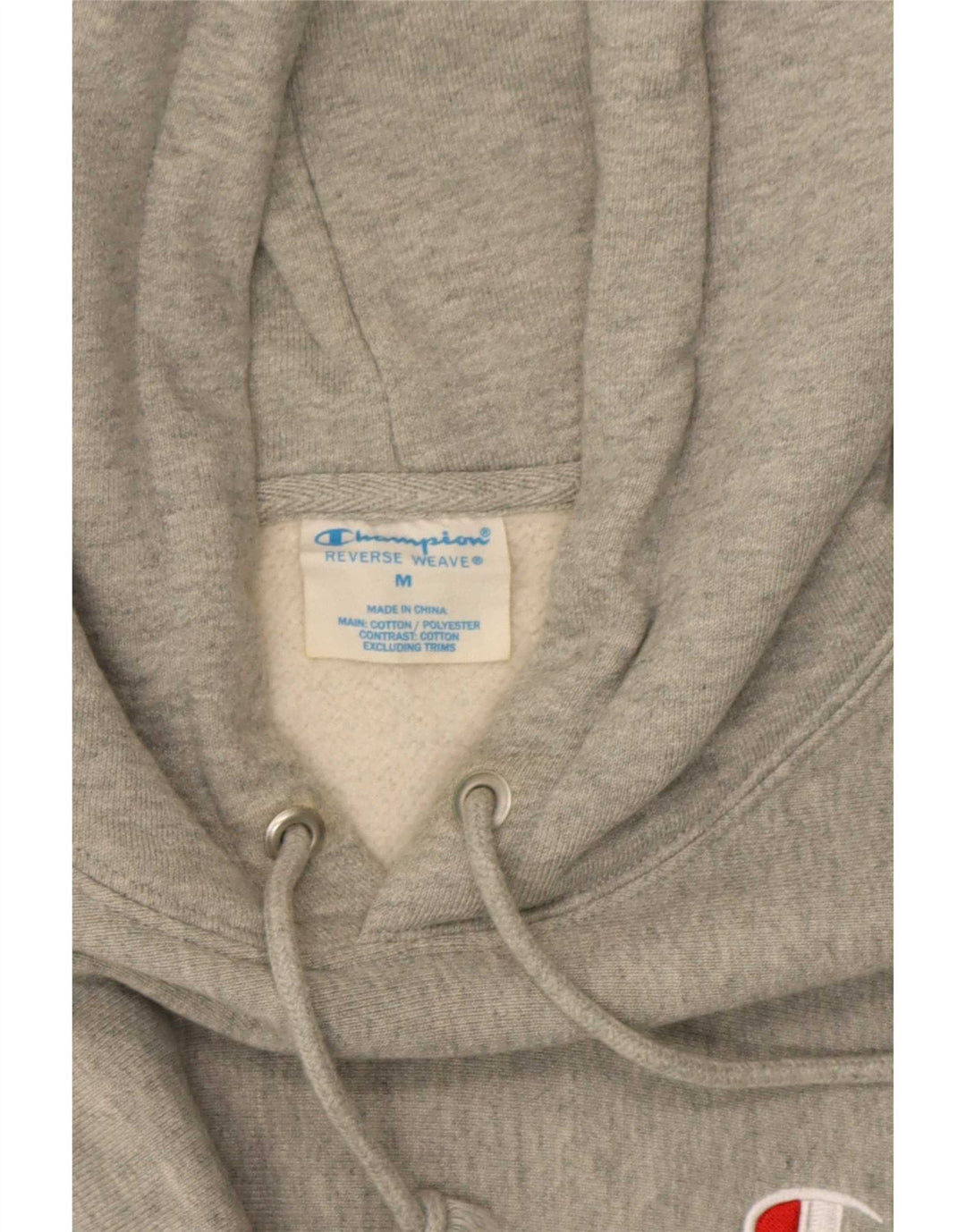 Ανδρικά Ανδρικά Ανδρικά Reverse Weave Jumper από μεσαίο γκρι βαμβάκι