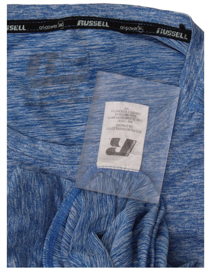 Russell Athletic Ανδρικό T-Shirt Top 2XL Blue Flecked Polyester