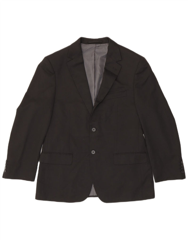 Marks & Spencer Ανδρικό κοντό σακάκι 2 κουμπιών UK 40 Medium Black