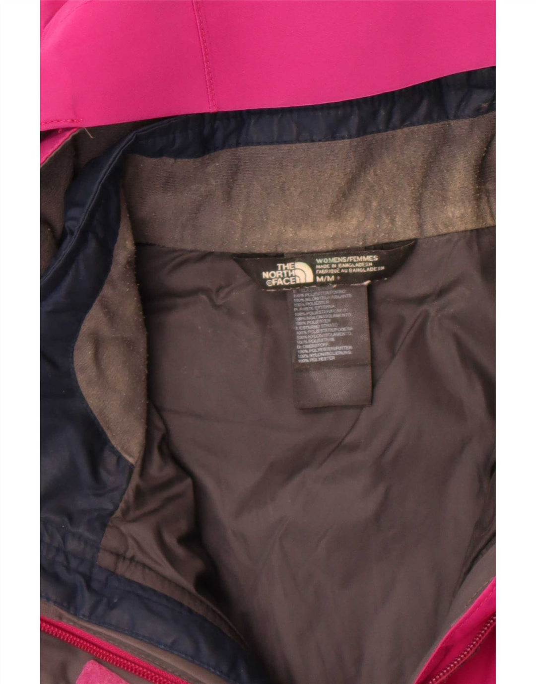 The North Face γυναικείο μπουφάν με κουκούλα αντιανεμικό UK 14 Medium Pink Polyester