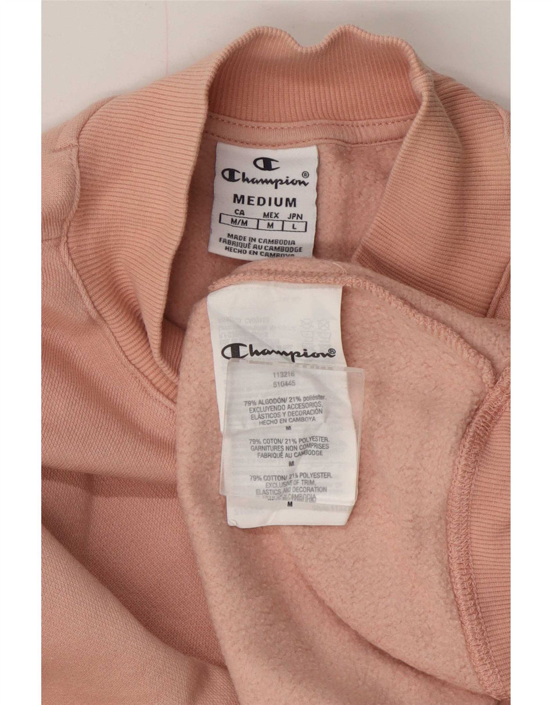 Champion Γυναικεία φούτερ μεγάλου μεγέθους Jumper UK 14 Μεσαίο ροζ βαμβακερό