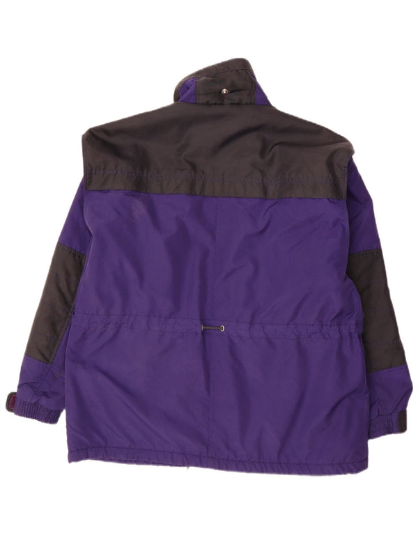 Rodeo Boys Windbreaker Jacket 11-12 Years Purple Colourblock Nylon